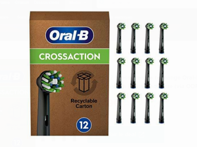 -52 % : Oral-B Cross Action – Pack de 12 brossettes pour brosse à dents électriques