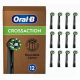 -52 % : Oral-B Cross Action – Pack de 12 brossettes pour brosse à dents électriques