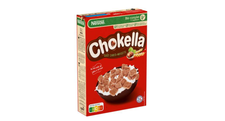 64 % de remise : Nestlé Chokella Céréales goût chocolat noisettes – 350 g