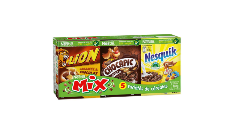 Economisez 66 % : Nestlé Mix Assortiment de 6 mini boites de céréales – 190 g – 5 variétés