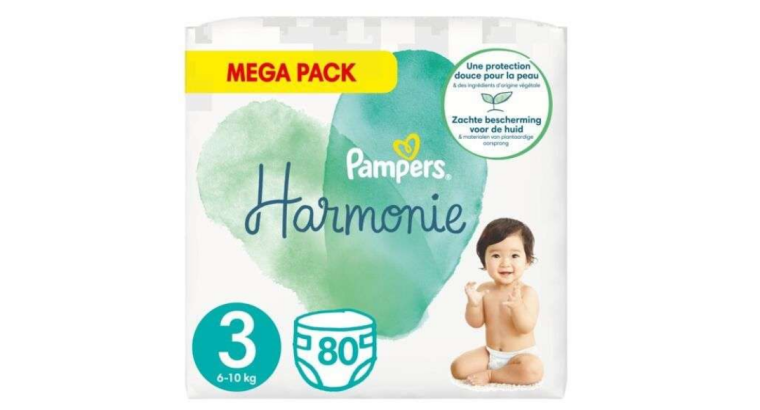 Economisez 86 % : Couches Pampers Harmonie – Différentes tailles