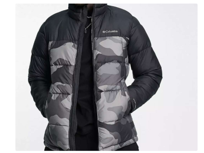 -48 % : Columbia – Doudoune Homme à imprimé camouflage Pike Lake – Noir