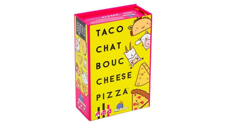 -30 % : Cartes Blue Orange Taco Chat Bouc Cheese Pizza – Jeu de société