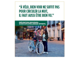Distribution gratuite de 1000 kits d’éclairage pour vélos par Groupama – Bordeaux Métropole (33)