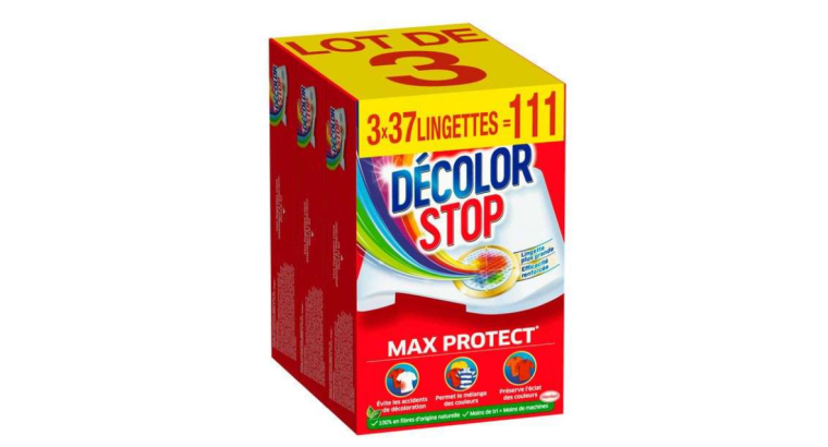 70 % de remise : Décolor Stop – Lot de 3 boîtes de 37 lingettes Eau écarlate