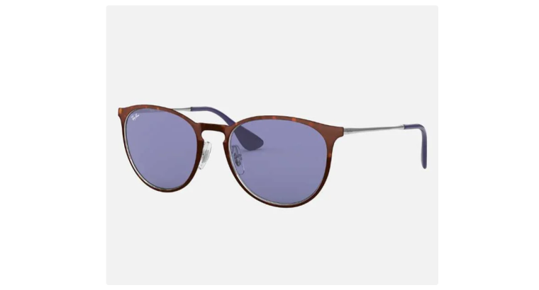 Jusqu’à 50 % de réduction sur une sélection d’articles Ray-Ban – Ex : Lunettes de soleil Erika Metal