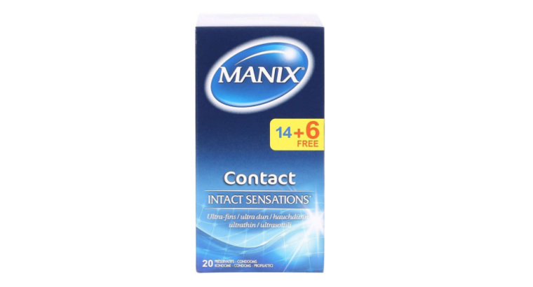 Manix Contact Intact Sensations – Boîte de 20 préservatifs – Ultra fins