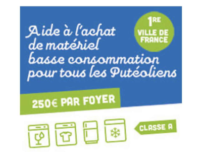 Une prime de 250 € à l’achat d’électroménager basse consommation – sans condition de ressource