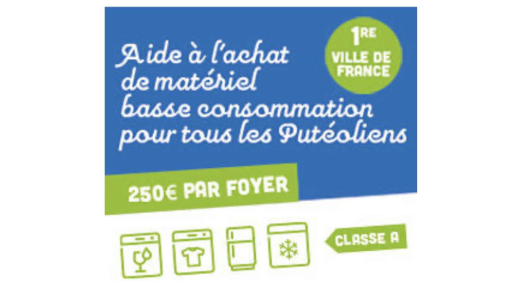 Une prime de 250 € à l’achat d’électroménager basse consommation – sans condition de ressource