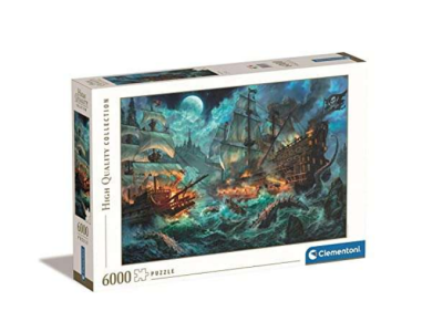 -48 % : Clementoni Puzzle Pirates Battle – 6000 pièces