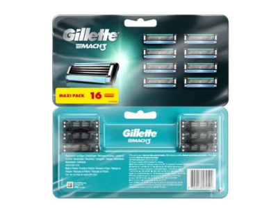 70 % de remise : Gillette Mach 3 – Lot de 16 recharges de lames de rasoir