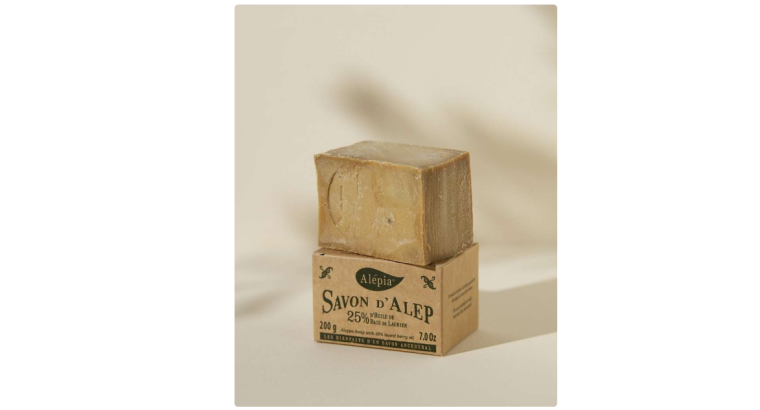 Alepia : Savon d’Alep Authentique 25% Laurier – Lot de 10 x 200 g