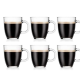 Bodum – Set de 6 mugs à Café – Transparent – Verre Trempé, 0,30 l