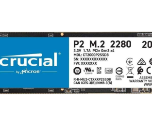 Disque SSD interne M.2 NVMe Crucial P2 – 3D NAND, 2 To