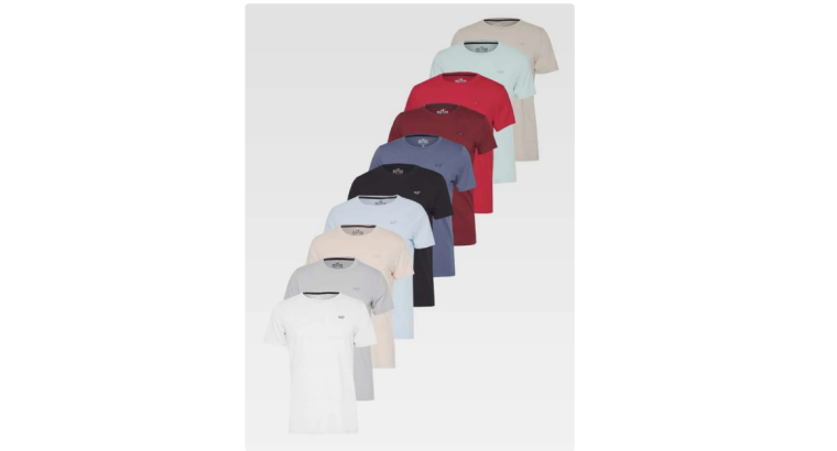 57 % de remise : Pack de 10 T-Shirts Hollister Co