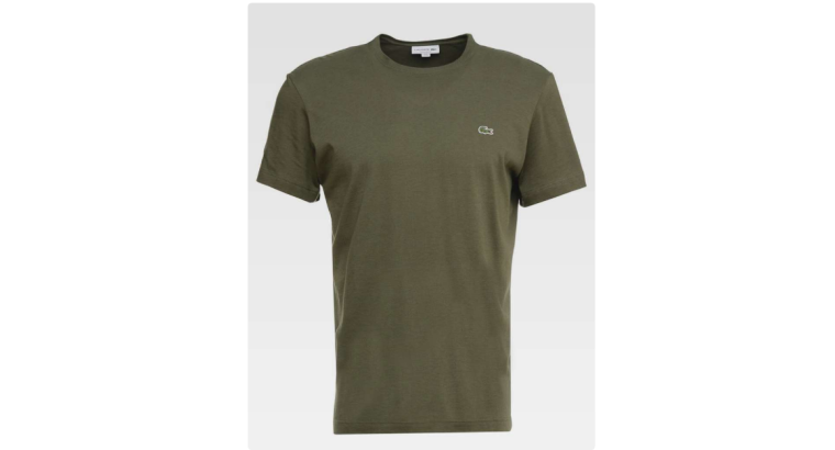 -50 % : T-shirt basique Lacoste T – Vert foncé