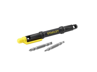 Economisez 52 % : Stanley Tournevis de Poche 4 en 1 – Noir