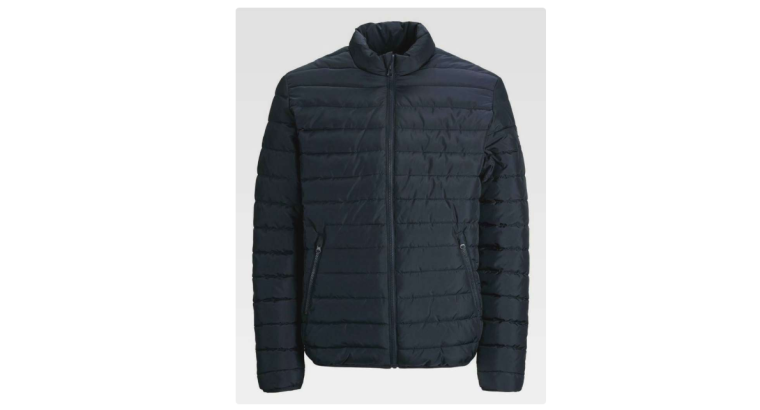 61 % de remise : Jack &Jones Veste mi-saison Jwhwing Stand Collar Puffer – bleu marine