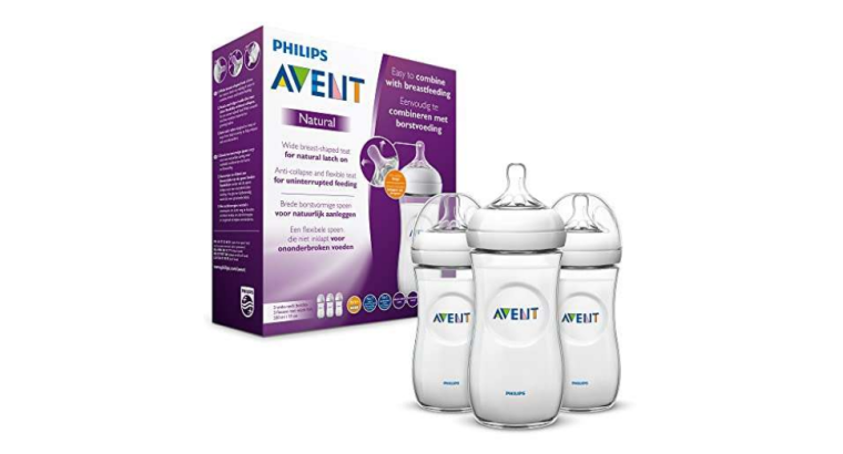 31 % de remise : Philips Avent Natural Lot de 3 Biberons SCF036/37 – 0-12 Mois, 330 ml