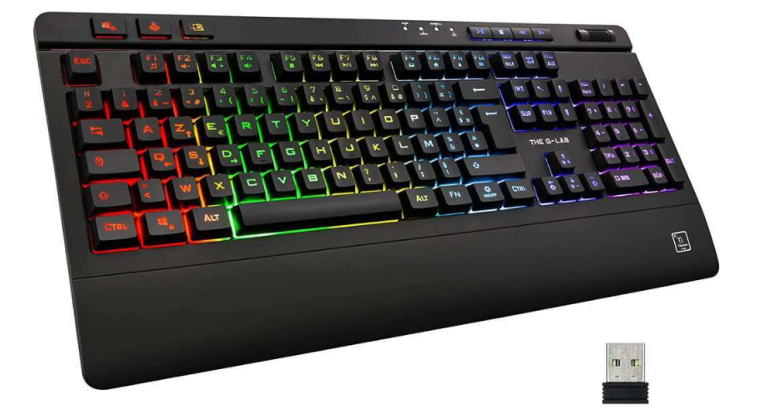 34 % de réduction : Clavier Gamer sans fil The G-Lab Keyz Titanium