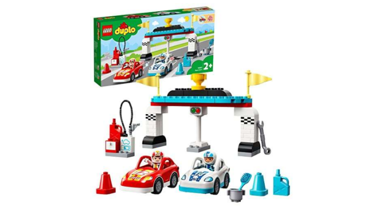 -37 % : Lego Duplo 10947 Jeu de construction – Les Voitures de Course