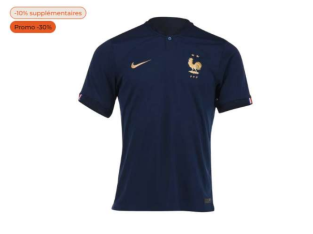 -37 % : Maillot de Football Nike France 2022 – Plusieurs tailles disponibles