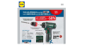 Profitez d’une remise de 50% sur le second appareil de la gamme 12V Parkside