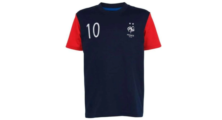 T-shirt de football FFF Mbappé – 100% coton