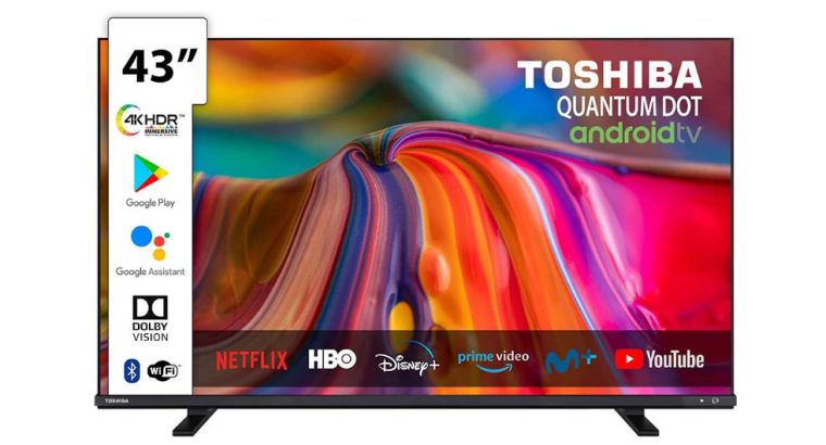 17 % de remise : TV Toshiba 43″ 43QA4163DG – 4K UHD, QLED, Android TV, HDR