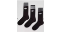 50 % de remise : Lot de 3 paires de chaussettes Adidas Originals à motif trèfle – Noir