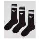 50 % de remise : Lot de 3 paires de chaussettes Adidas Originals à motif trèfle – Noir