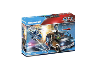 -50 % : Camion de bandits et policier – Jouet Playmobil City Action (70575 )