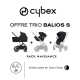 Bénéficiez d’une remise de 36 % : Cybex Pack Poussettes 3-en-1 Balios S Lux – Noir ou Gris