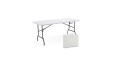 -25 % : Table pliante multi-usage – blanche, 180 x 70 cm