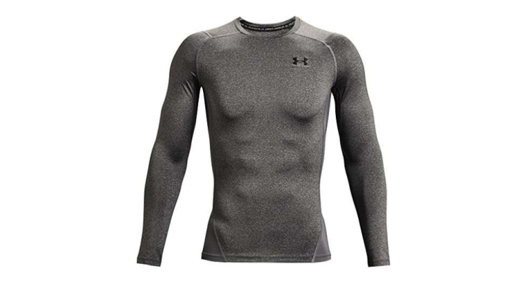 Jusqu’à -46 % : Under Armour T-shirt à manches longues pour homme – gris