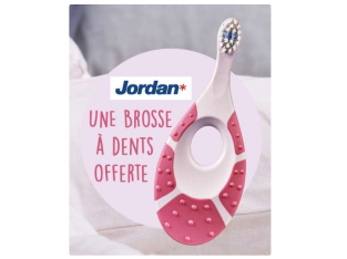 Gratuit : Brosse à dents offerte Jordan pour bébé de 0-2 ans