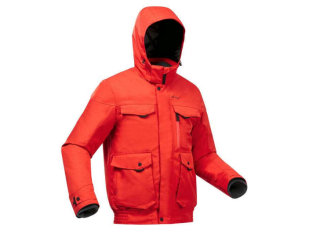 Jusqu’à -50 % : Blouson hiver imperméable Quechua SH100 X-Warm -10° pour homme – Rouge