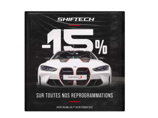 Profitez de 15% de remise sur toutes les reprogrammations