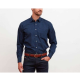 Jusqu’à 68 % de remise sur une une sélection de chemises – Ex: Chemise en coton bleu marine