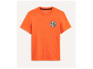30 % de réduction : T-Shirt Homme Dragon Ball Z 100% Coton – Orange