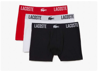 40% d’économies : Pack de 3 boxers Lacoste