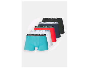 56% d’économies : Lot de 5 boxers Pier One pour Homme