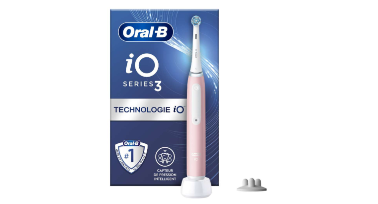 91% d’économies : Brosse à dents électrique séries 3 iO Oral-b avec chargeur