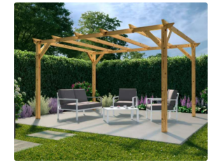 Pergola en Bois – 3 x 4 m