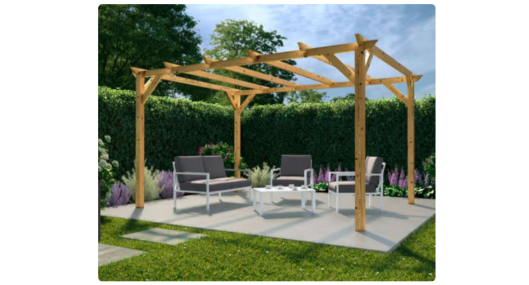 Pergola en Bois – 3 x 4 m