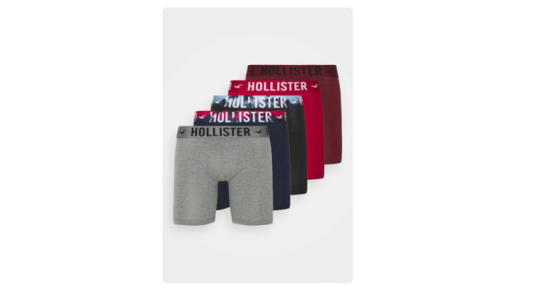 62% de remise : Lot de 5 boxers longs Hollister