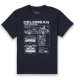 Economisez 40% : T-Shirt Retour vers le Futur DeLorean pour Homme – Bleu marine, 100% Coton