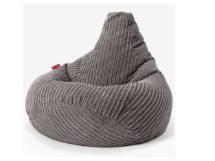 41% de remise : Pouf Poire – Côtelé Anthracite