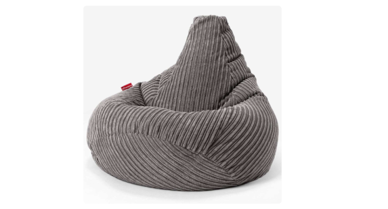 41% de remise : Pouf Poire – Côtelé Anthracite