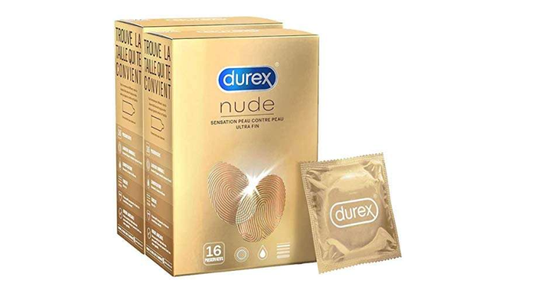 37% de remise : Pack de 32 Préservatifs Durex Nude – 2 x 16 unités
